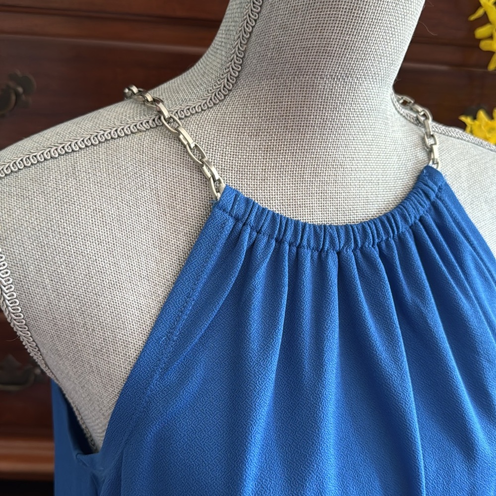 Essentials by Milano Vibrant Blue High-Low Top Size Medium - Picture 3 of 8